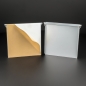 Preview: Bildhalter-Set - Spiegelblech selbstklebend 10x10cm + Magnet - 10kg